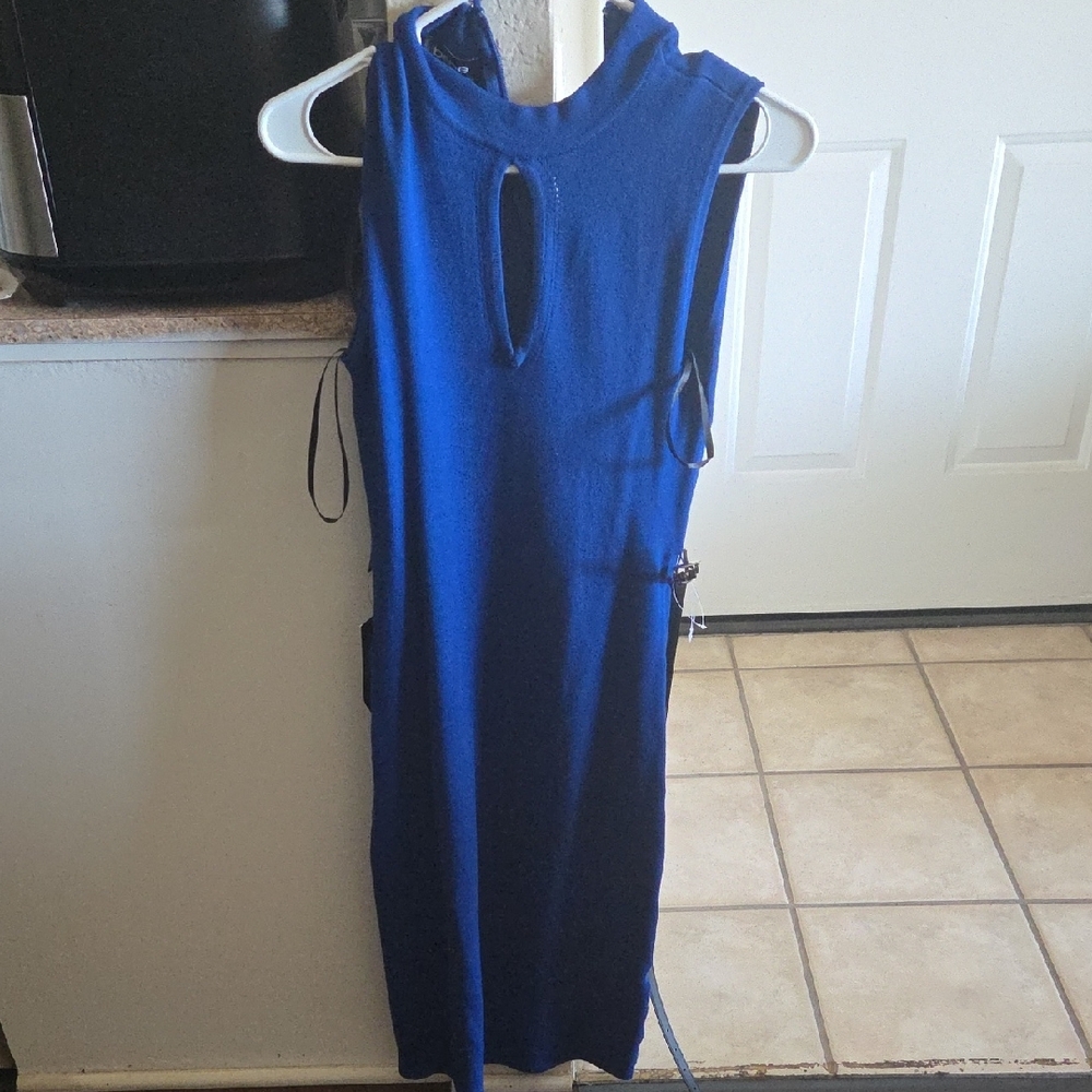 Bebe Blue Sheath Cocktail Dress